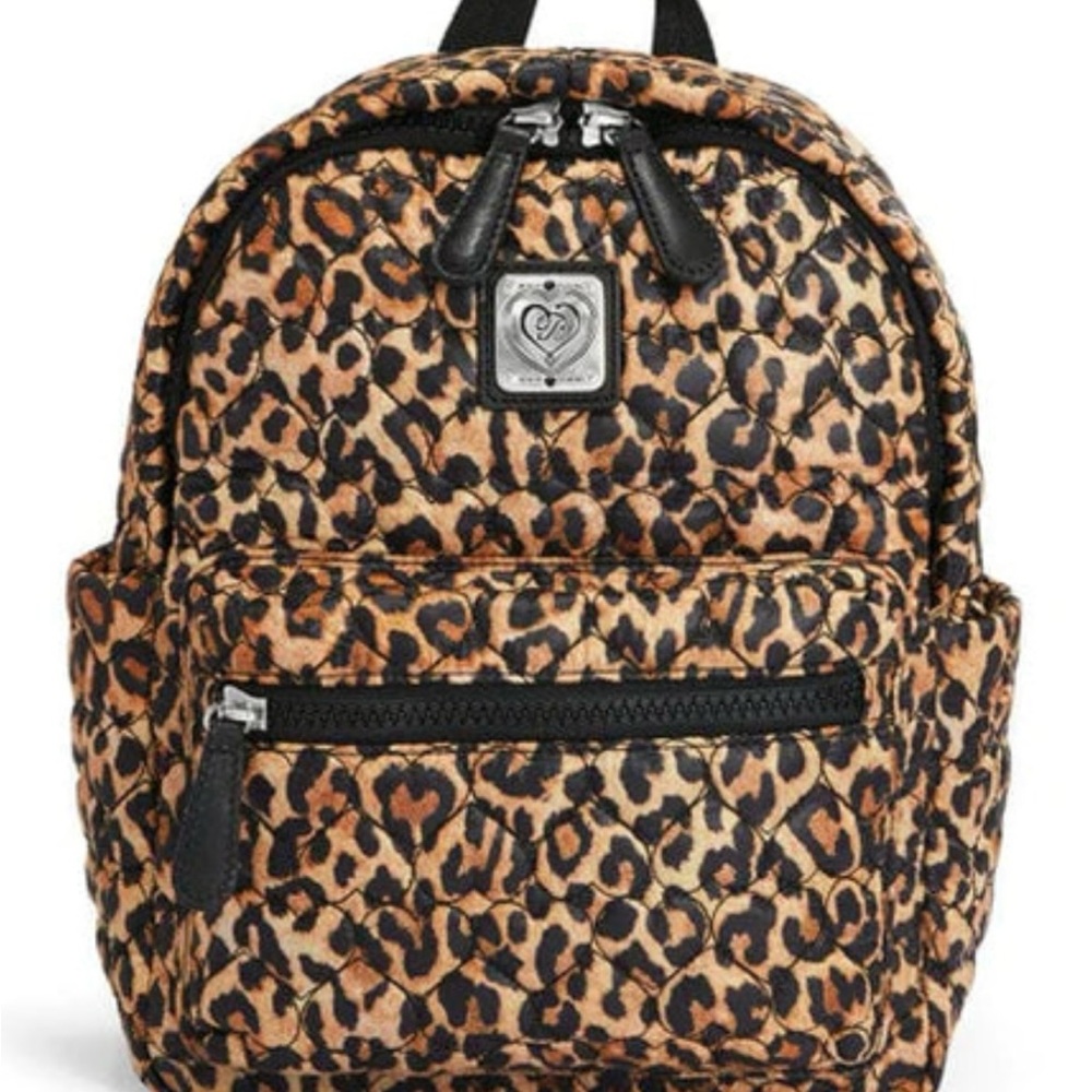 Brighton Kingston Nylon Leopard Print Backpack